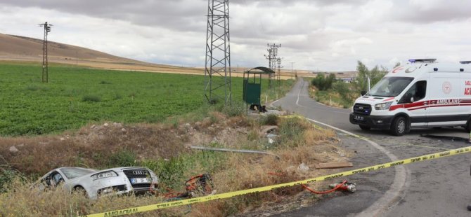 Tahirin yolunda Otomobille çarpışan araç sulama kanalına düştü: 1 ölü, 3 yaralı