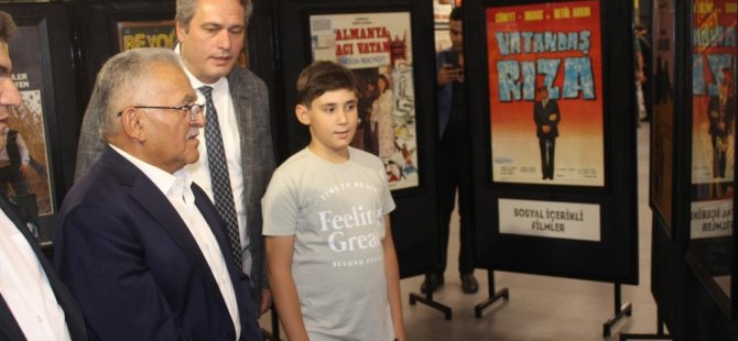 Kayseri'de 'Yeşilçam Nostaljik Film Afişleri Sergisi’ açıldı