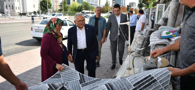 Başkan Büyükkılıç; Tacettinveli Mahallesi'ndeki esnaf ile buluştu