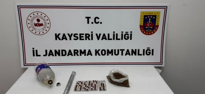 Otluk mevkiinde çadır kuran şahsın çadırında uyuşturucu madde çıktı