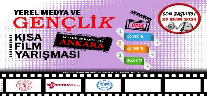 YEREL MEDYA VE GENÇLİK KISA FİLM YARIŞMASI BAŞVURULARI BAŞLADI