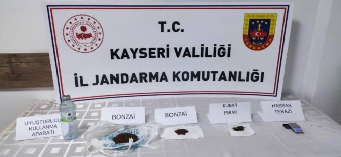 Kocasinan'da uyuşturucu operasyonu: 3 gözaltı