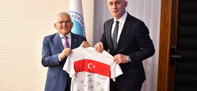 TFF Başkanı Hacıosmanoğlu’ndan Başkan Büyükkılıç’a ziyaret