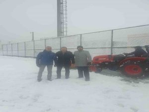 Kayseri’de amatör maçlara kar engeli