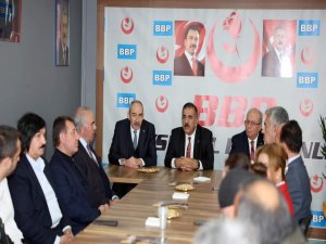 BBP İL BAŞKANI KELEK'E TİCARET ODASI'NDAN HAYIRLI OLSUN ZİYARETİ