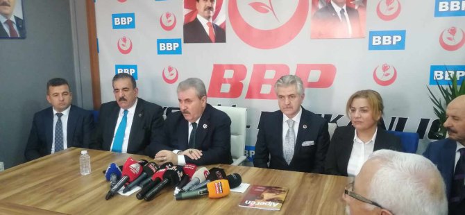 Büyük Birlik Partisi Genel Başkanı Mustafa Destici Kayseri'de