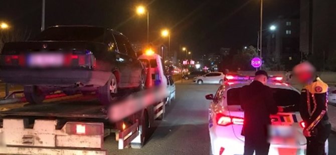 Kayseri'de otomobiliyle drift atan sürücüye 46 bin TL ceza