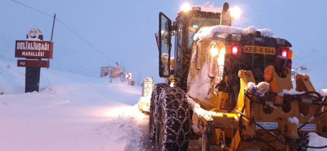 Kayseri'de kardan kapanan 91 mahalle yolu ulaşıma açıldı