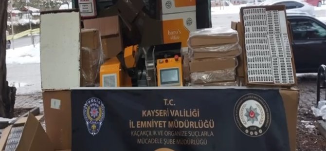 Kayseri'de kaçak tütün operasyonu: 2 gözaltı