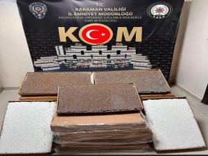 Karaman'da 126 bin kaçak sigara ele geçirildi