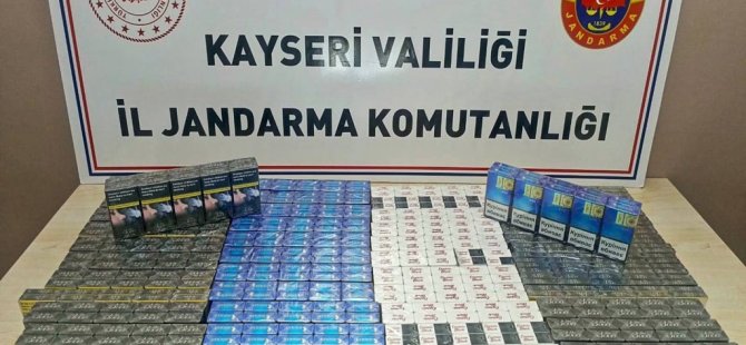 Kayseri- Malatya yolunda 510 paket kaçak sigara ele geçirildi