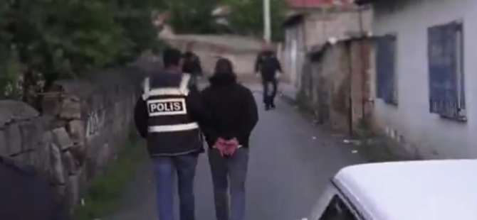 Kayseri'de aranan şahıslara operasyon: 14 gözaltı