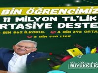 Büyükkılıç: “11 bin öğrencimize 11 milyon kırtasiye desteği sağladık”