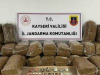 Kayseri’de 183 kilo bandrolsüz tütün ele geçirildi