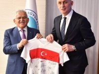 TFF Başkanı Hacıosmanoğlu’ndan Başkan Büyükkılıç’a ziyaret