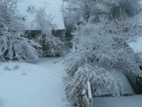 Kayseri güne karla uyandı