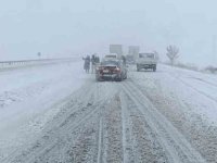 Kayseri-Malatya karayolu kardan ulaşıma kapandı