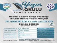 Talas’ın Yazar Okulu Seminerlerinde bu hafta Osman Gerçek konuk olacak