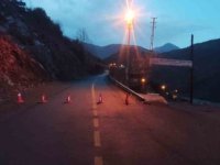 Kapuzbaşı Şelalesine giden yol trafiğe kapatıldı