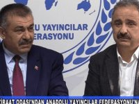 Kayseri Ziraat Odası'ndan Anadolu yayıncılar Federasyonu'na Ziyaret